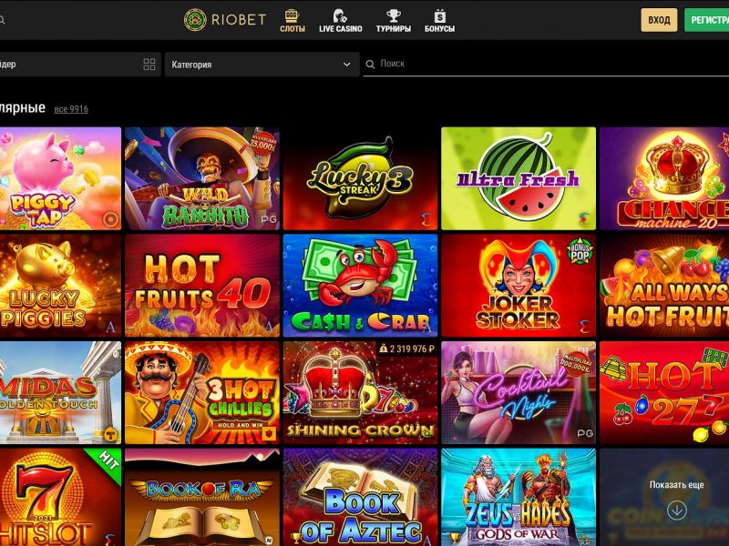 Обзор лучших слотов в RioBet
